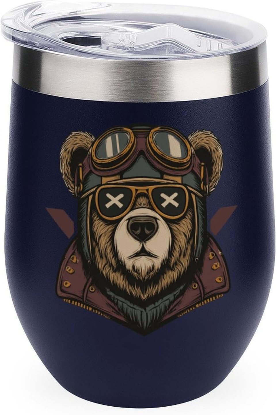 MARSVOVO 12oz Stainless Steel Mug Insulated Tumbler Spill-Proof Pattern | Double Wall,304 Grade,Soft Matte Shell,Snap-On Lid,Solid Color and Graphic Choices,BPA-Free Coffee Cup for Cold & Hot Drinks