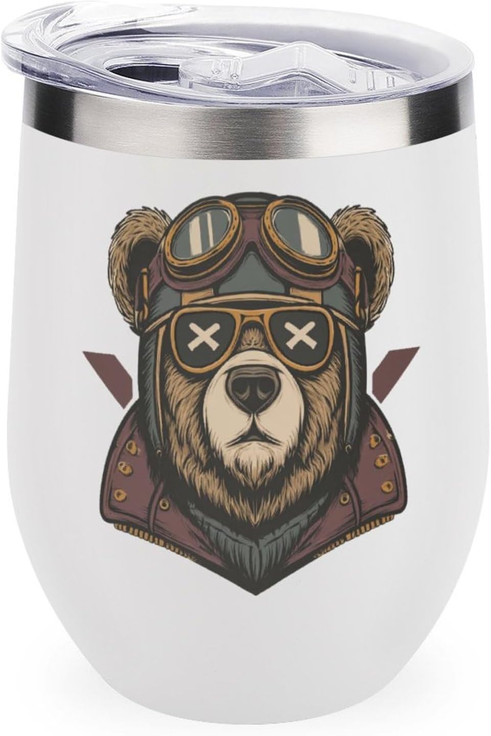 MARSVOVO 12oz Stainless Steel Mug Insulated Tumbler Spill-Proof Pattern | Double Wall,304 Grade,Soft Matte Shell,Snap-On Lid,Solid Color and Graphic Choices,BPA-Free Coffee Cup for Cold & Hot Drinks
