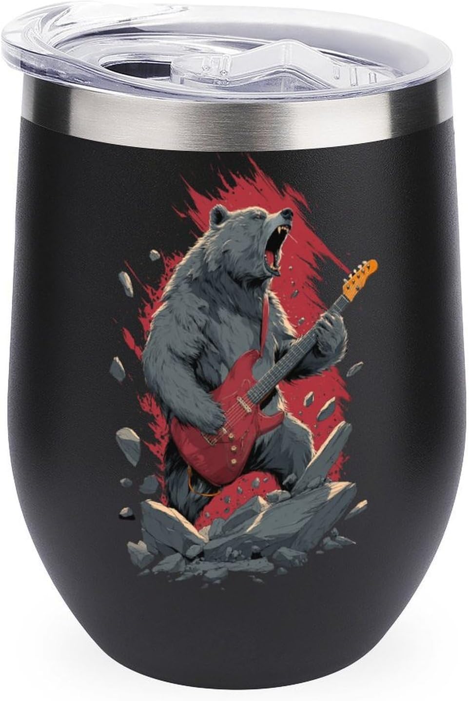 MARSVOVO 12oz Stainless Steel Mug Insulated Tumbler Spill-Proof Pattern | Double Wall,304 Grade,Soft Matte Shell,Snap-On Lid,Solid Color and Graphic Choices,BPA-Free Coffee Cup for Cold & Hot Drinks