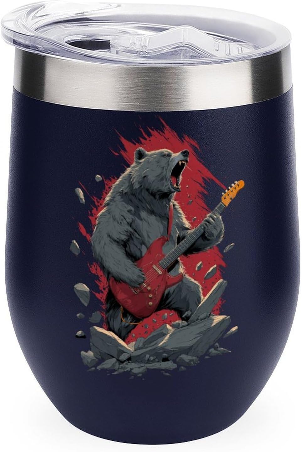 MARSVOVO 12oz Stainless Steel Mug Insulated Tumbler Spill-Proof Pattern | Double Wall,304 Grade,Soft Matte Shell,Snap-On Lid,Solid Color and Graphic Choices,BPA-Free Coffee Cup for Cold & Hot Drinks