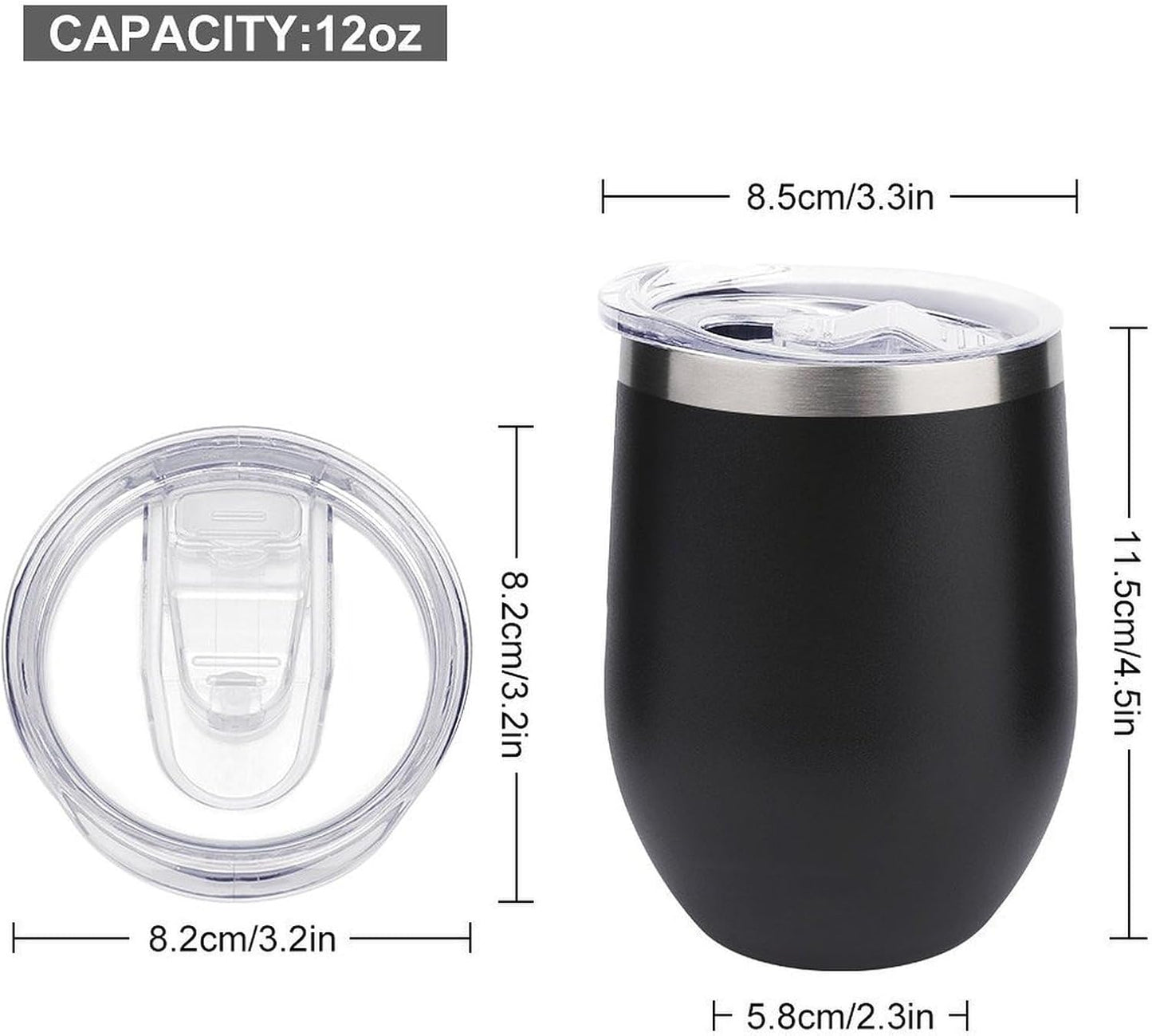 MARSVOVO 12oz Stainless Steel Mug Insulated Tumbler Spill-Proof Pattern | Double Wall,304 Grade,Soft Matte Shell,Snap-On Lid,Solid Color and Graphic Choices,BPA-Free Coffee Cup for Cold & Hot Drinks