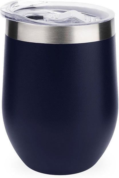 MARSVOVO 12oz Stainless Steel Mug Insulated Tumbler Spill-Proof Pattern | Double Wall,304 Grade,Soft Matte Shell,Snap-On Lid,Solid Color and Graphic Choices,BPA-Free Coffee Cup for Cold & Hot Drinks