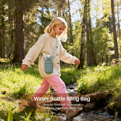 Water Bottle Carrier Bag with Strap, Insulated Corssbody Purse