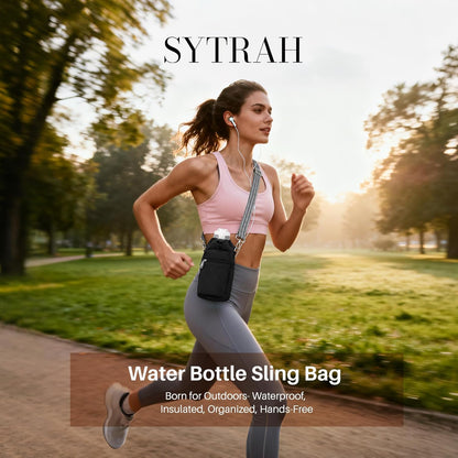 Water Bottle Carrier Bag with Strap, Insulated Corssbody Purse