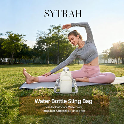 Water Bottle Carrier Bag with Strap, Insulated Corssbody Purse