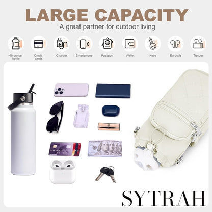 Water Bottle Carrier Bag with Strap, Insulated Corssbody Purse