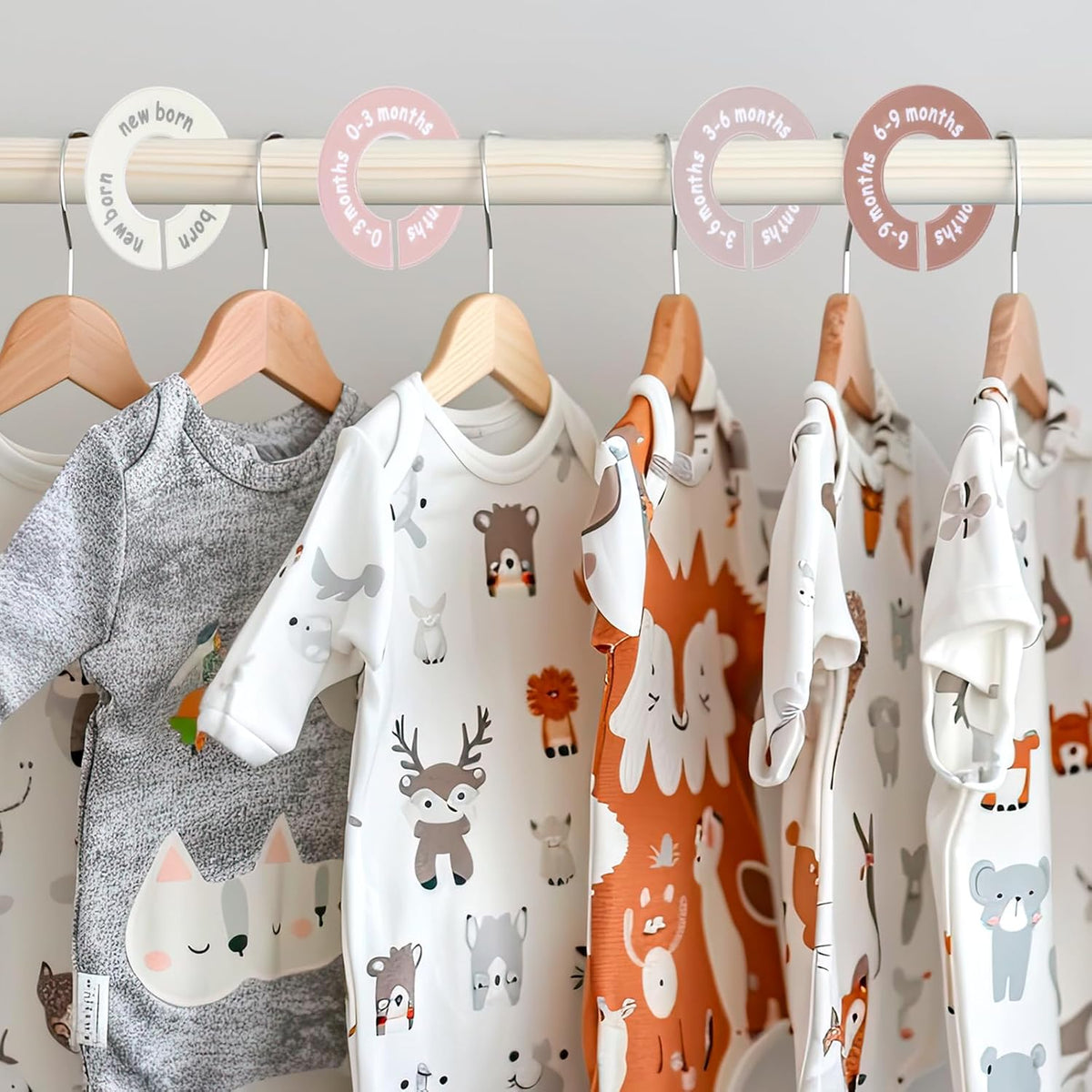 Hecila Baby Closet Dividers Baby Closet Dividers for Cloth 8PCS