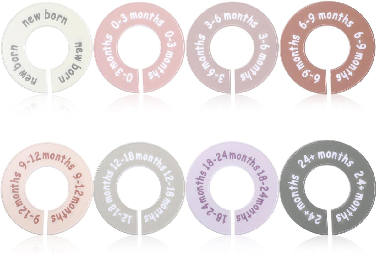 Hecila Baby Closet Dividers Baby Closet Dividers for Cloth 8PCS
