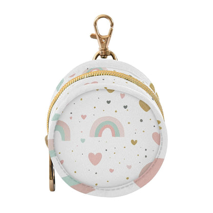 Cute Rainbow and Heart Baby Pacifier Holder Case, Dustproof Portable Storage Box for Diaper Bag Purse, Pacifier Storage Container for Boys & Girls