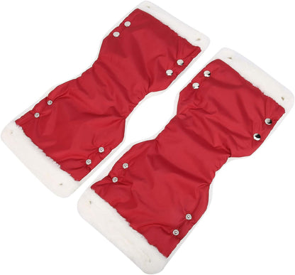 Stroller Hand Muff, Infants Stroller Gloves, Stroller Hand Muff Warm Gloves, Watertight Stroller Mittens, Carriage Handmuffs Stroller Accessories, for Parents and Caregivers in Cold Weather(red)
