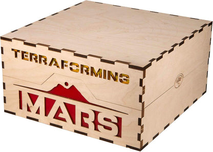 Game Organizer Compatible with Terraforming Mars: Ares Expedition - Wooden Game Organizing Box with Multiple Trays