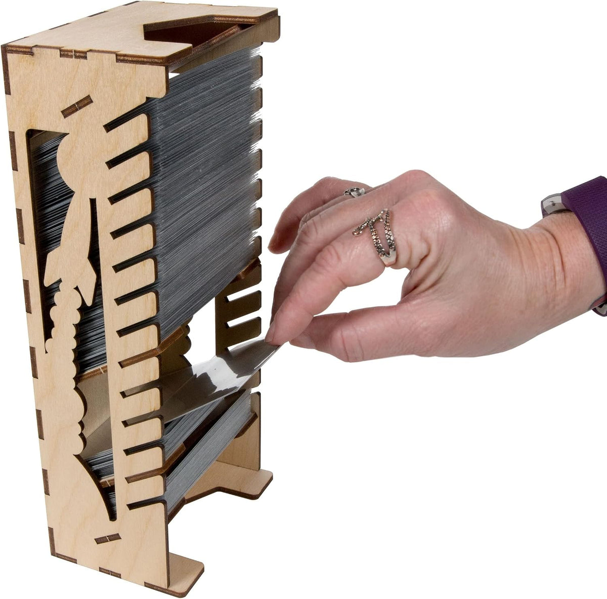 Game Organizer Compatible with Terraforming Mars: Ares Expedition - Wooden Game Organizing Box with Multiple Trays