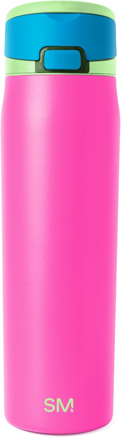Water Bottle with Straw & Handle | 30oz | Blue | Mesa Loop Insulated Water Bottle for School, Sports, Travel | Leak Proof, Stainless Steel | Deep Dune - Colors A