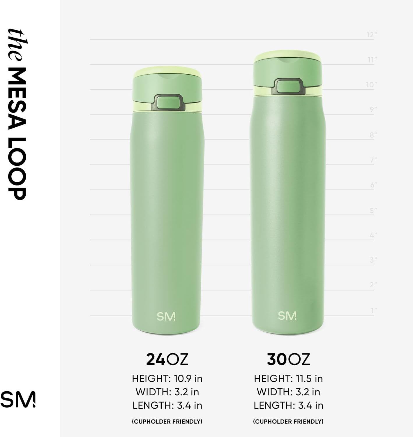 Water Bottle with Straw & Handle | 30oz | Blue | Mesa Loop Insulated Water Bottle for School, Sports, Travel | Leak Proof, Stainless Steel | Deep Dune - Colors A