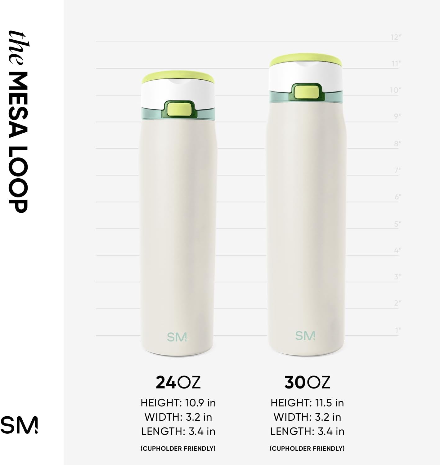 Water Bottle with Straw & Handle | 30oz | Blue | Mesa Loop Insulated Water Bottle for School, Sports, Travel | Leak Proof, Stainless Steel | Deep Dune - Colors A