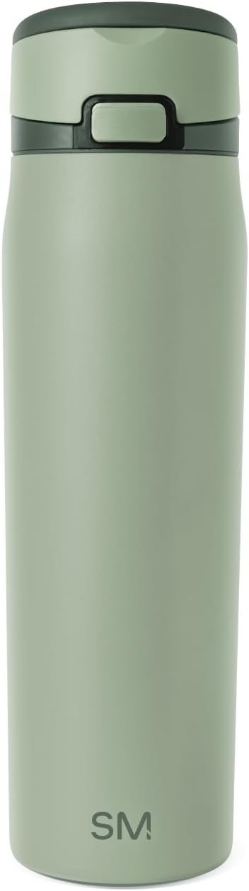 Water Bottle with Straw & Handle | 30oz | Blue | Mesa Loop Insulated Water Bottle for School, Sports, Travel | Leak Proof, Stainless Steel | Deep Dune - Colors A