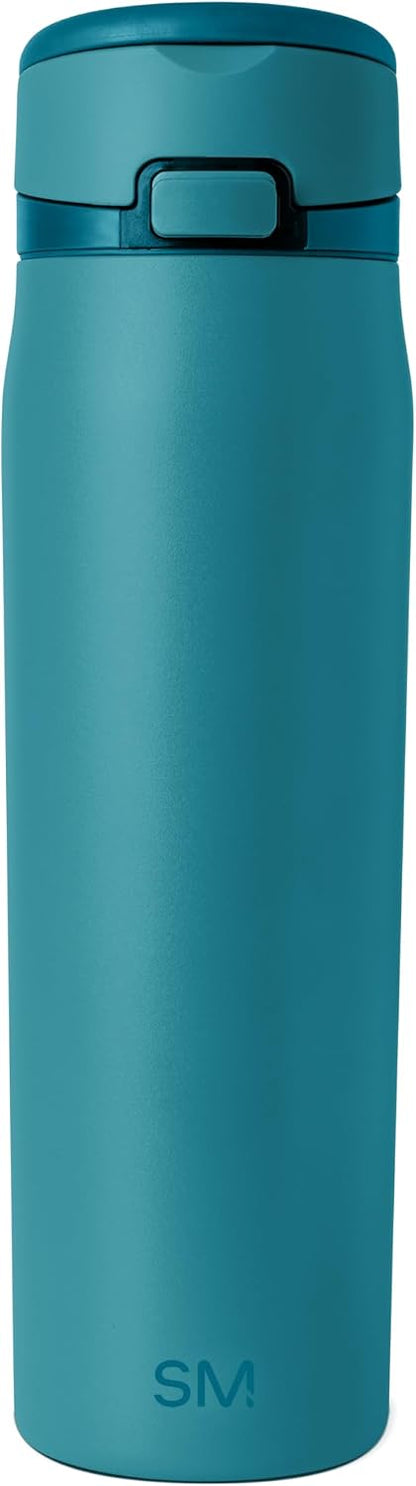 Water Bottle with Straw & Handle | 30oz | Blue | Mesa Loop Insulated Water Bottle for School, Sports, Travel | Leak Proof, Stainless Steel | Deep Dune - Colors A