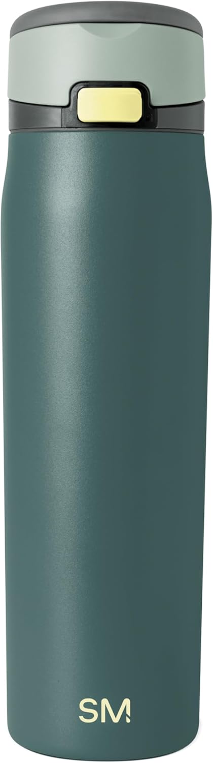 Water Bottle with Straw & Handle | 30oz | Blue | Mesa Loop Insulated Water Bottle for School, Sports, Travel | Leak Proof, Stainless Steel | Deep Dune - Colors A