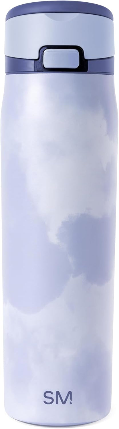 Water Bottle with Straw & Handle | 30oz | Blue | Mesa Loop Insulated Water Bottle for School, Sports, Travel | Leak Proof, Stainless Steel | Deep Dune - Colors A
