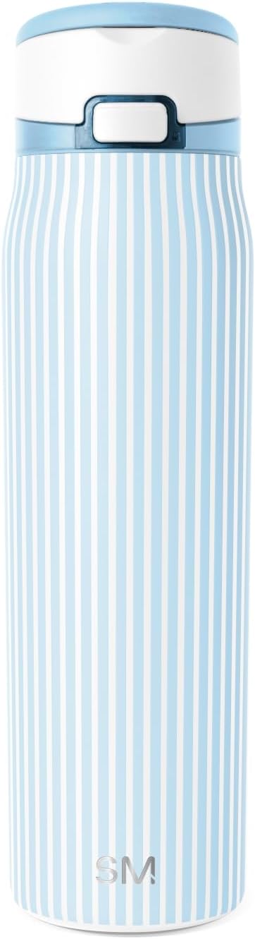 Water Bottle with Straw & Handle | 30oz | Blue | Mesa Loop Insulated Water Bottle for School, Sports, Travel | Leak Proof, Stainless Steel | Deep Dune - Colors A