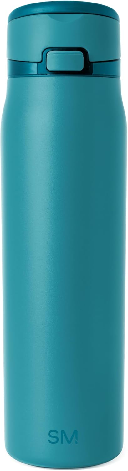 Water Bottle with Straw & Handle | 30oz | Blue | Mesa Loop Insulated Water Bottle for School, Sports, Travel | Leak Proof, Stainless Steel | Deep Dune - Colors A