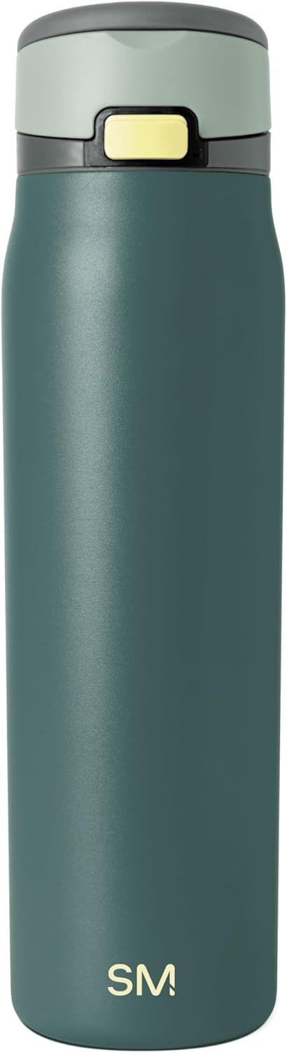 Water Bottle with Straw & Handle | 30oz | Blue | Mesa Loop Insulated Water Bottle for School, Sports, Travel | Leak Proof, Stainless Steel | Deep Dune - Colors A