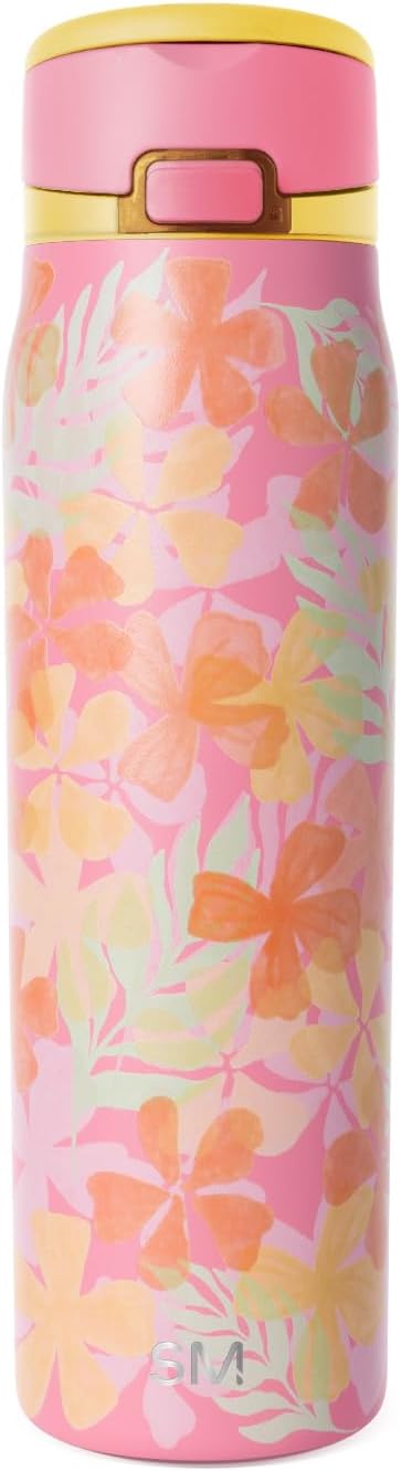 Water Bottle with Straw & Handle | 30oz | Blue | Mesa Loop Insulated Water Bottle for School, Sports, Travel | Leak Proof, Stainless Steel | Deep Dune - Colors A