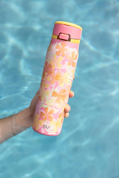 Water Bottle with Straw & Handle | 30oz | Blue | Mesa Loop Insulated Water Bottle for School, Sports, Travel | Leak Proof, Stainless Steel | Deep Dune - Colors A