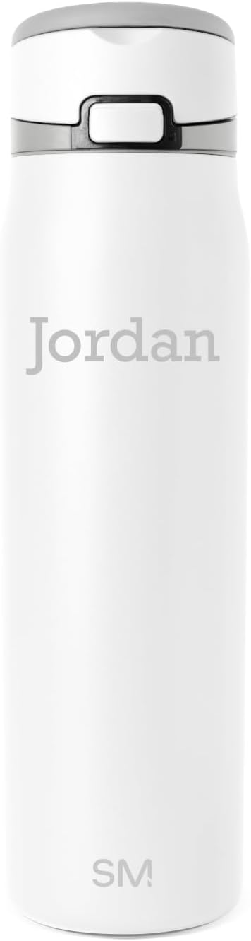Water Bottle with Straw & Handle | 30oz | Blue | Mesa Loop Insulated Water Bottle for School, Sports, Travel | Leak Proof, Stainless Steel | Deep Dune - Colors A