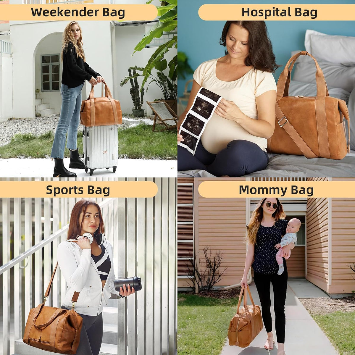 Diaper Bag Tote Leather Diaper Bag Backpack Pañaleras Para Bebe