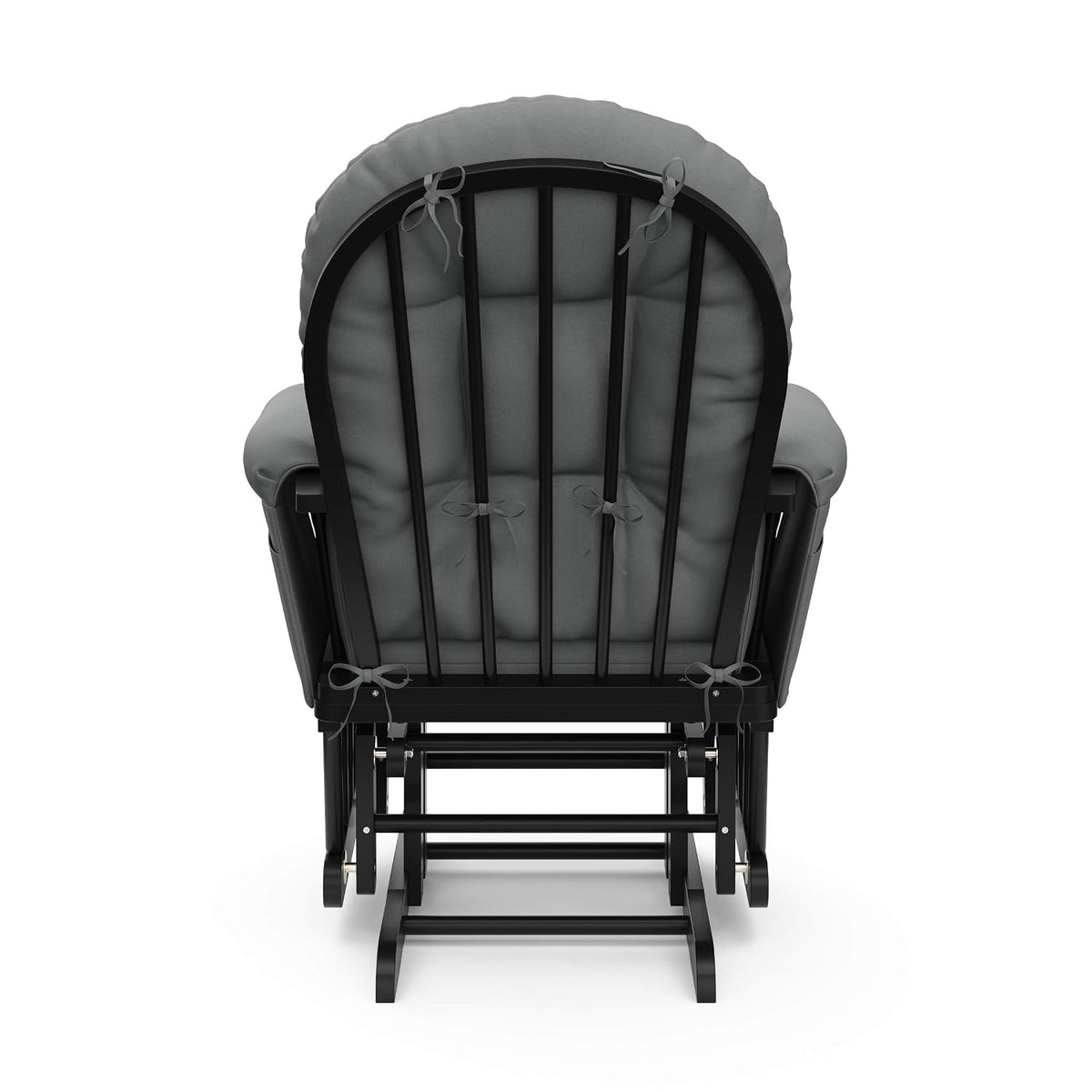 Premium Hoop Glider & Ottoman, Espresso/Gray Swirl - Colors B