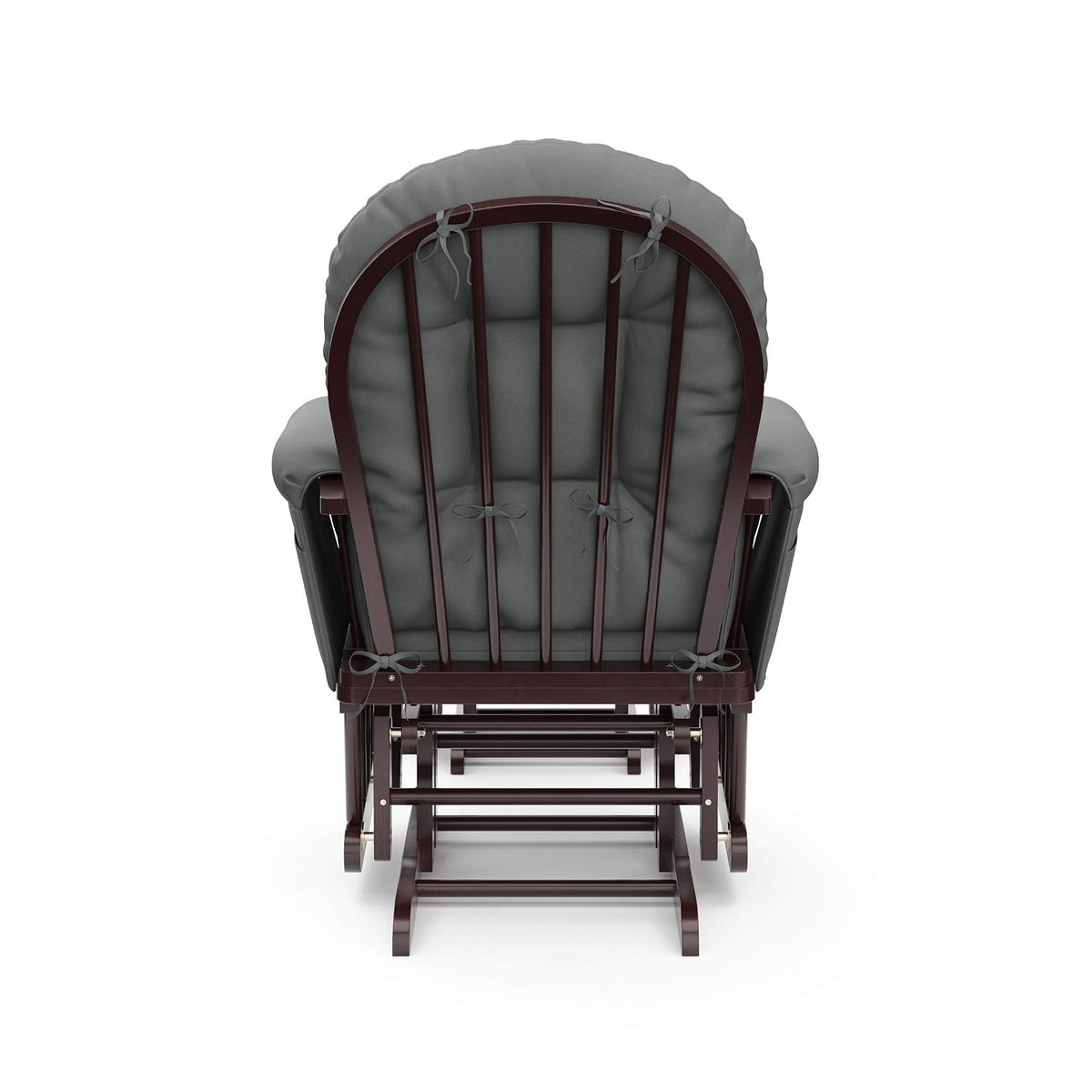 Premium Hoop Glider & Ottoman, Espresso/Gray Swirl - Colors B
