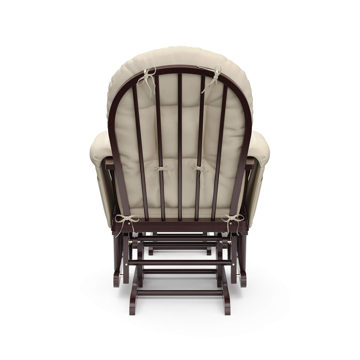 Premium Hoop Glider & Ottoman, Espresso/Gray Swirl - Colors B