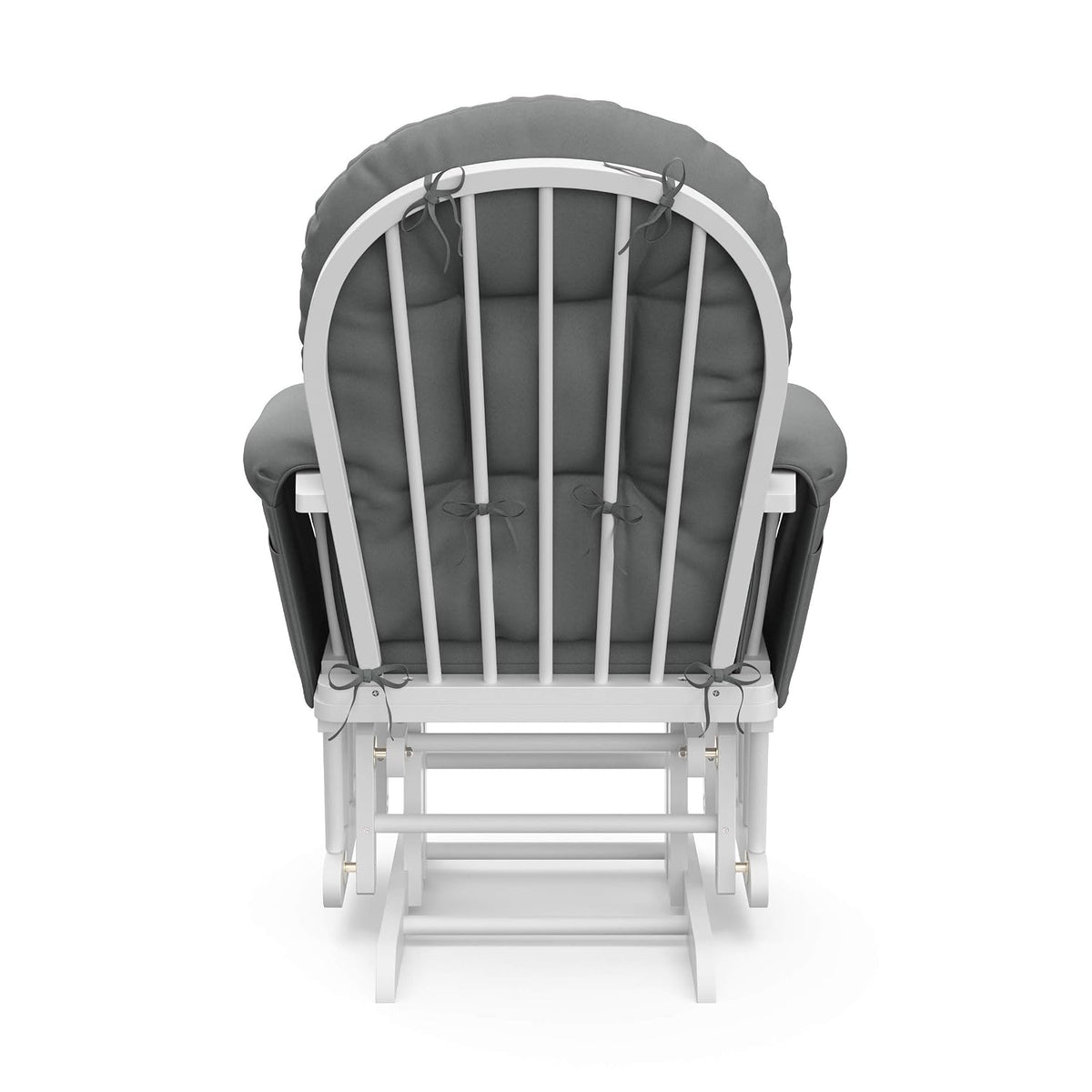 Premium Hoop Glider & Ottoman, Espresso/Gray Swirl - Colors B