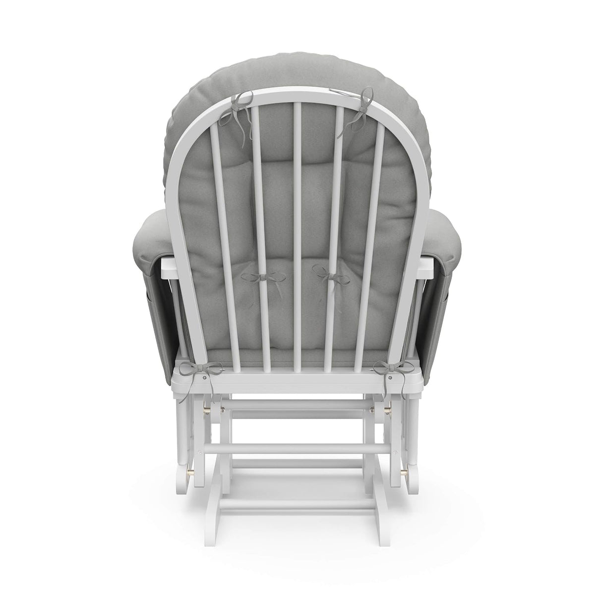 Premium Hoop Glider & Ottoman, Espresso/Gray Swirl - Colors B