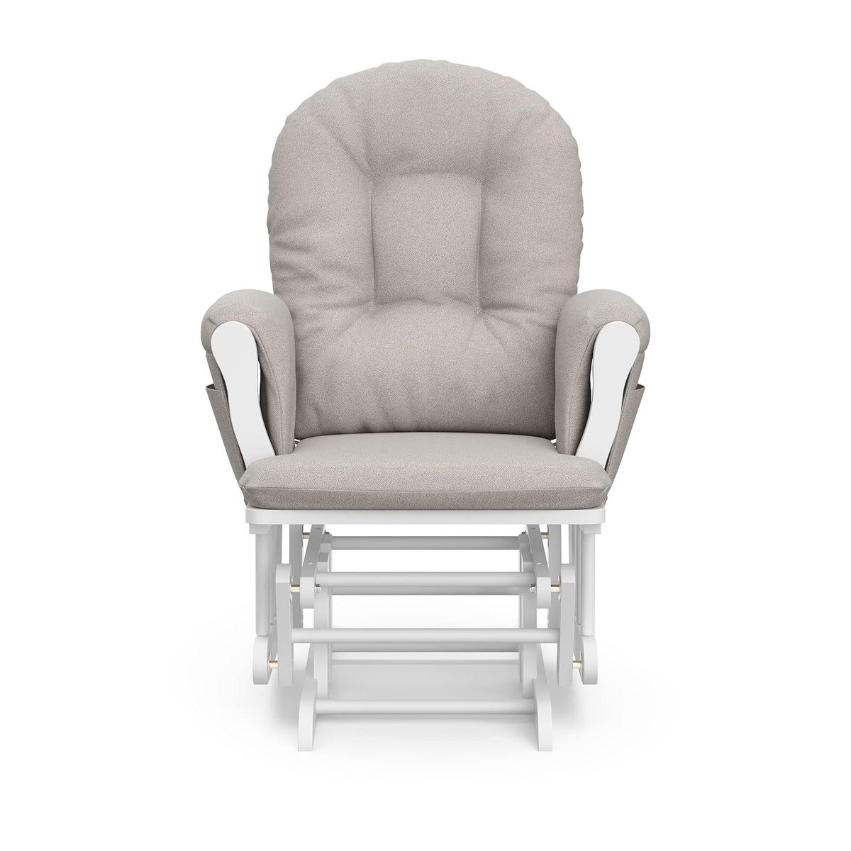 Premium Hoop Glider & Ottoman, Espresso/Gray Swirl - Colors B