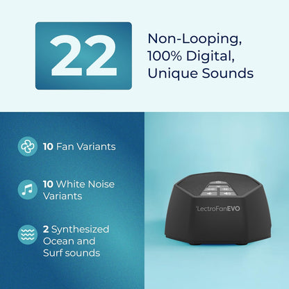LectroFan EVO Sound Machine, White