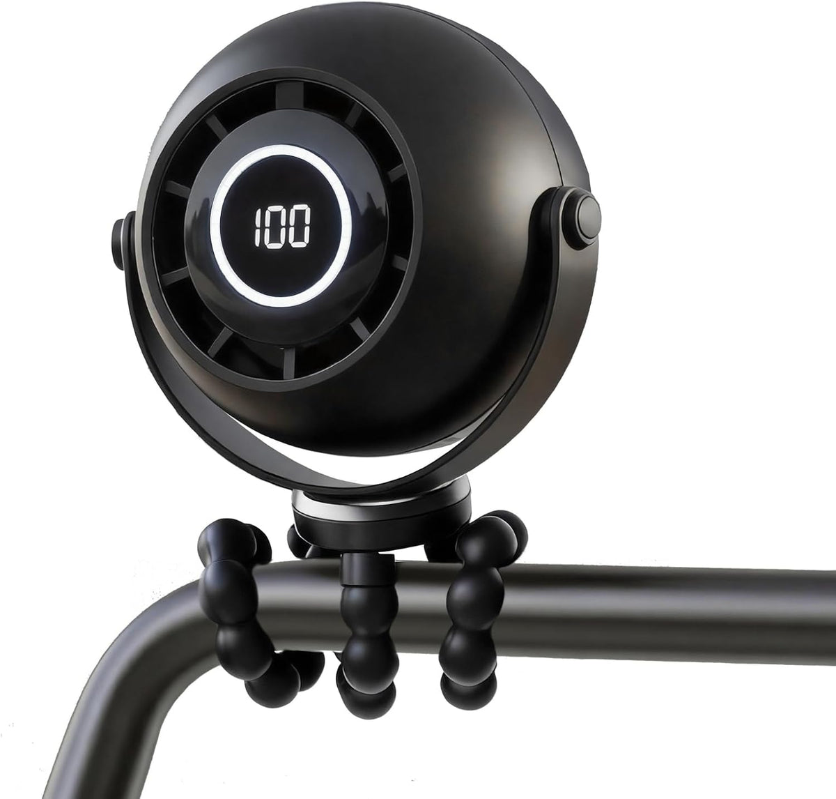Portable Stroller Fan with Flexible Tripod, Pinch-Proof for Baby & Pets