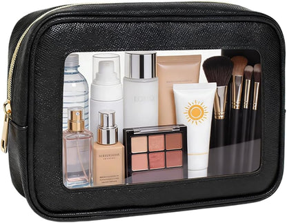 Diaper Bag Organizer Pouch Set, Waterproof Travel Clear Makeup Bag Set for Women Small Toiletry Bag Travel Packing Organizer Bags Cosmetic Case with Zipper Compact Car Organizer Bag