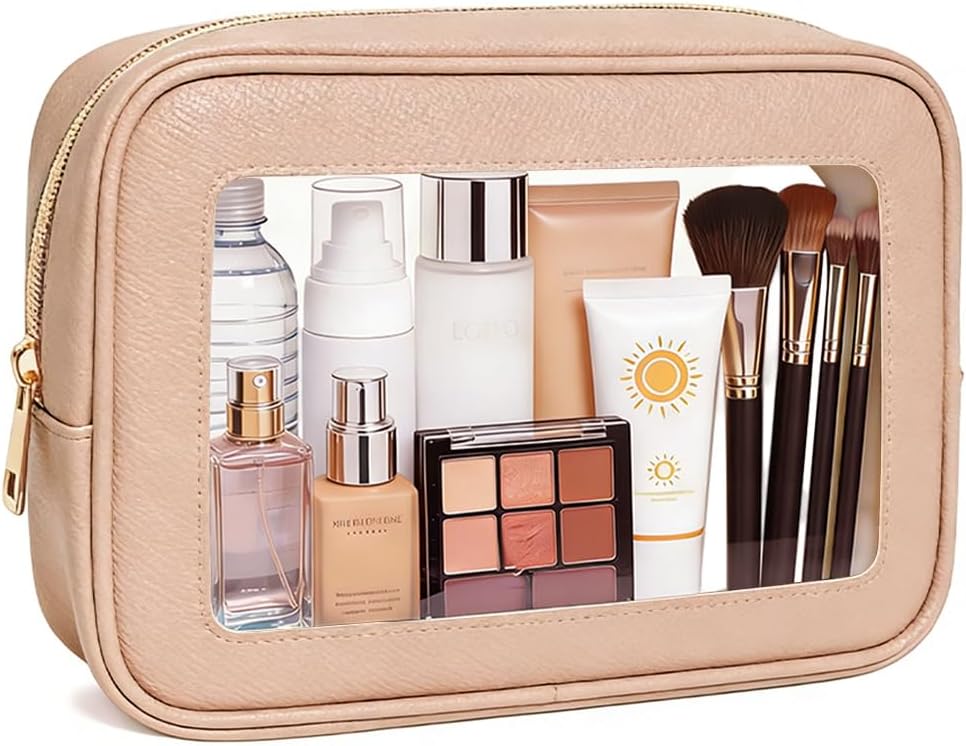 Diaper Bag Organizer Pouch Set, Waterproof Travel Clear Makeup Bag Set for Women Small Toiletry Bag Travel Packing Organizer Bags Cosmetic Case with Zipper Compact Car Organizer Bag