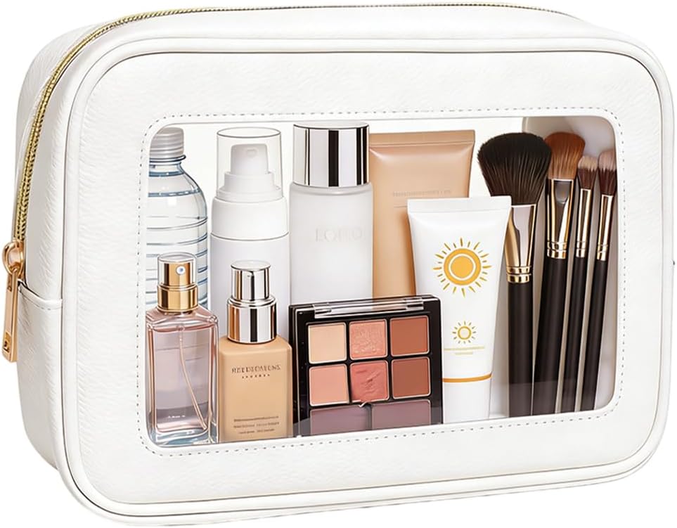 Diaper Bag Organizer Pouch Set, Waterproof Travel Clear Makeup Bag Set for Women Small Toiletry Bag Travel Packing Organizer Bags Cosmetic Case with Zipper Compact Car Organizer Bag