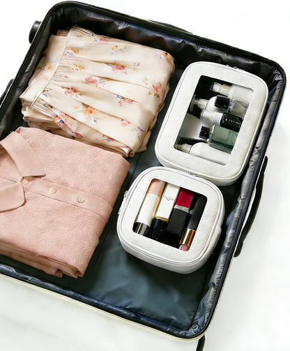 Diaper Bag Organizer Pouch Set, Waterproof Travel Clear Makeup Bag Set for Women Small Toiletry Bag Travel Packing Organizer Bags Cosmetic Case with Zipper Compact Car Organizer Bag
