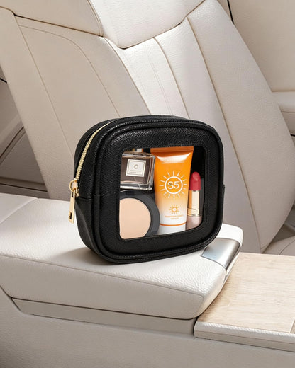 Diaper Bag Organizer Pouch Set, Waterproof Travel Clear Makeup Bag Set for Women Small Toiletry Bag Travel Packing Organizer Bags Cosmetic Case with Zipper Compact Car Organizer Bag