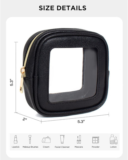 Diaper Bag Organizer Pouch Set, Waterproof Travel Clear Makeup Bag Set for Women Small Toiletry Bag Travel Packing Organizer Bags Cosmetic Case with Zipper Compact Car Organizer Bag