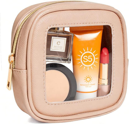 Diaper Bag Organizer Pouch Set, Waterproof Travel Clear Makeup Bag Set for Women Small Toiletry Bag Travel Packing Organizer Bags Cosmetic Case with Zipper Compact Car Organizer Bag