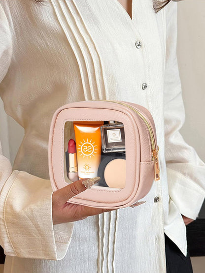 Diaper Bag Organizer Pouch Set, Waterproof Travel Clear Makeup Bag Set for Women Small Toiletry Bag Travel Packing Organizer Bags Cosmetic Case with Zipper Compact Car Organizer Bag