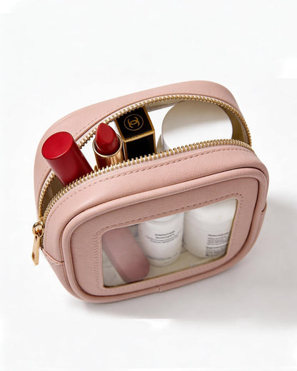 Diaper Bag Organizer Pouch Set, Waterproof Travel Clear Makeup Bag Set for Women Small Toiletry Bag Travel Packing Organizer Bags Cosmetic Case with Zipper Compact Car Organizer Bag