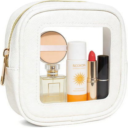 Diaper Bag Organizer Pouch Set, Waterproof Travel Clear Makeup Bag Set for Women Small Toiletry Bag Travel Packing Organizer Bags Cosmetic Case with Zipper Compact Car Organizer Bag