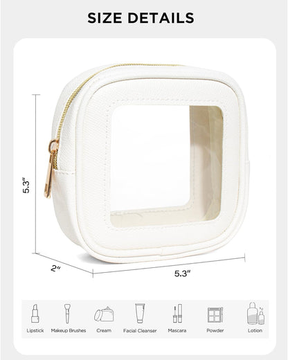 Diaper Bag Organizer Pouch Set, Waterproof Travel Clear Makeup Bag Set for Women Small Toiletry Bag Travel Packing Organizer Bags Cosmetic Case with Zipper Compact Car Organizer Bag