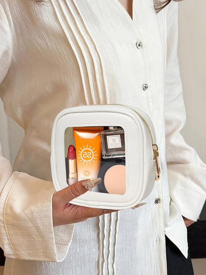 Diaper Bag Organizer Pouch Set, Waterproof Travel Clear Makeup Bag Set for Women Small Toiletry Bag Travel Packing Organizer Bags Cosmetic Case with Zipper Compact Car Organizer Bag